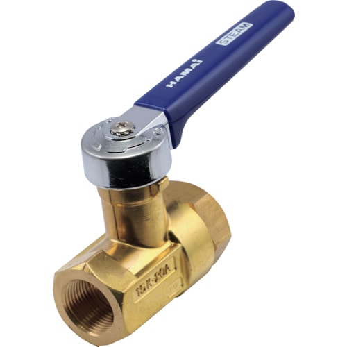 トラスコ中山 ハマイ 本格的スチーム用 黄銅製ボールバルブ 219-6369(ご注文単位1個)【直送品】