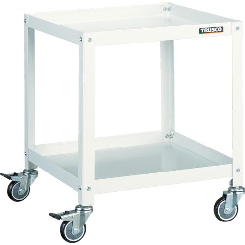 トラスコ中山 TRUSCO ツールワゴン ラビットワゴン 500X500 ウレタン車輪 ホワイト　366-3191（ご注文単位1台）【直送品】