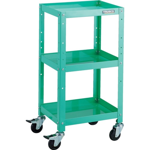 トラスコ中山 TRUSCO ツールワゴン ラビットワゴン 400X350 ゴム車輪 ヤンググリーン 818-3192(ご注文単位1台)【直送品】