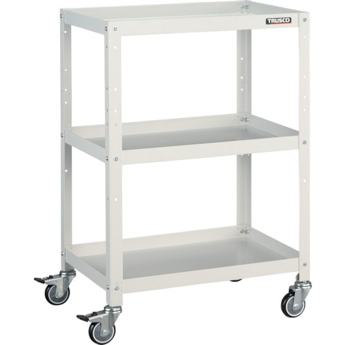 トラスコ中山 TRUSCO ツールワゴン ラビットワゴン 600X400 ウレタン車輪 ホワイト 366-3736(ご注文単位1台)【直送品】