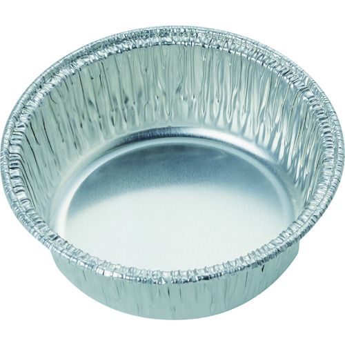 トラスコ中山 TRUSCO 使い捨てアルミ容器 丸深型 20枚入 90CC(ご注文単位1袋)【直送品】