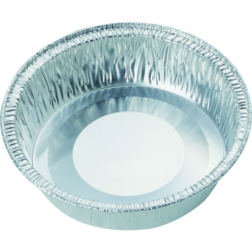 トラスコ中山 TRUSCO 使い捨てアルミ容器 丸深型 20枚入 120CC(ご注文単位1袋)【直送品】