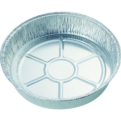 トラスコ中山 TRUSCO 使い捨てアルミ容器 丸深型 20枚入 1500CC(ご注文単位1袋)【直送品】