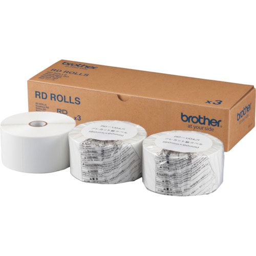トラスコ中山 ブラザー RDロール(TDシリーズ用) 幅60mm×長さ60mm(ご注文単位1箱)【直送品】