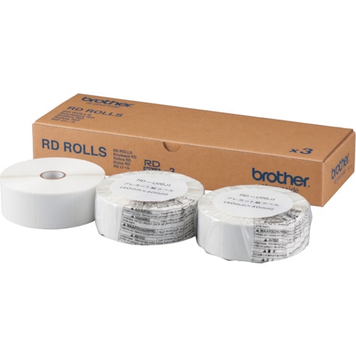 トラスコ中山 ブラザー RDロール(TDシリーズ用) 幅40mm×長さ40mm(ご注文単位1箱)【直送品】