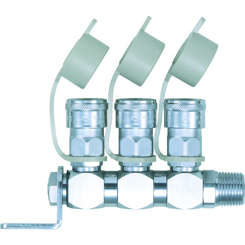 トラスコ中山 日東 エア分岐管 ロータリー式ラインカプラ RE型(00327)(ご注文単位1個)【直送品】
