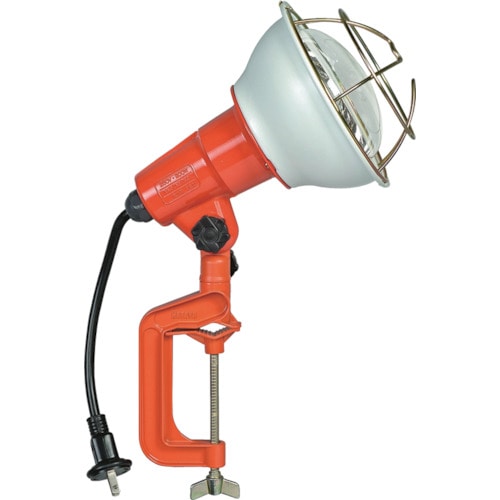 トラスコ中山 ハタヤ 防雨型作業灯 リフレクターランプ200W 100V電線0.3m バイス付 106-1941(ご注文単位1台)【直送品】