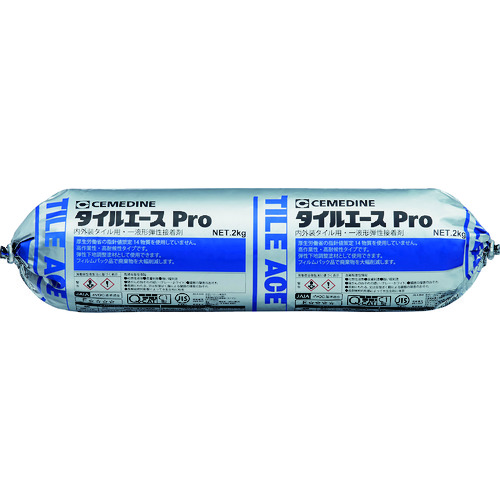 トラスコ中山 セメダイン タイルエース Pro グレー 2kg RE-452(ご注文単位1本)【直送品】