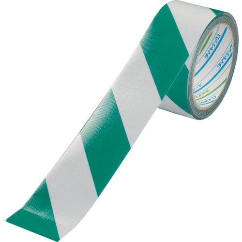 トラスコ中山 パイオラン 再帰反射テープ 50mm×10m ホワイト/グリーン(ご注文単位1巻)【直送品】