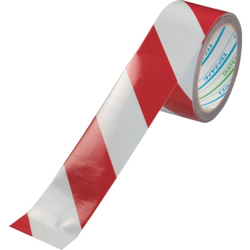 トラスコ中山 パイオラン 再帰反射テープ 50mm×10m ホワイト/レッド(ご注文単位1巻)【直送品】