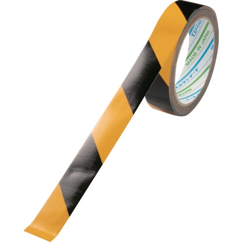 トラスコ中山 パイオラン 再帰反射テープ 25mm×10m イエロー/ブラック(ご注文単位1巻)【直送品】