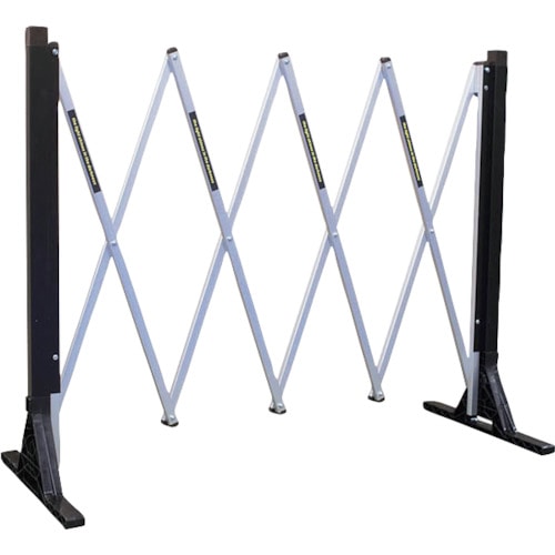 トラスコ中山 ANZEN 現場用簡易アルミゲート RFゲート キャスターなし H900 2M(ご注文単位1個)【直送品】