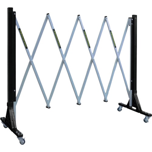 トラスコ中山 ANZEN 現場用簡易アルミゲート RFゲート キャスター付き H900 2M (ご注文単位1個)【直送品】