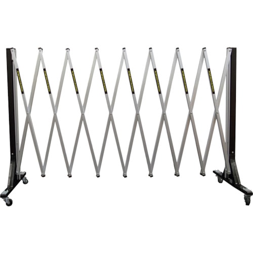 トラスコ中山 ANZEN 現場用簡易アルミゲート RFゲート キャスター付き H900 4M (ご注文単位1個)【直送品】