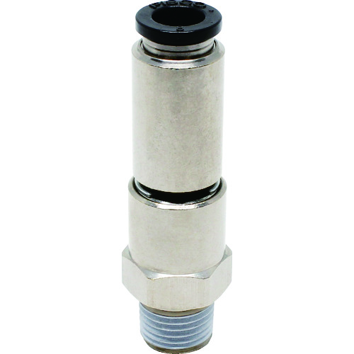 トラスコ中山 ピスコ ハイロータリジョイント ストレートチューブ8ネジR1/4（ご注文単位1個）【直送品】