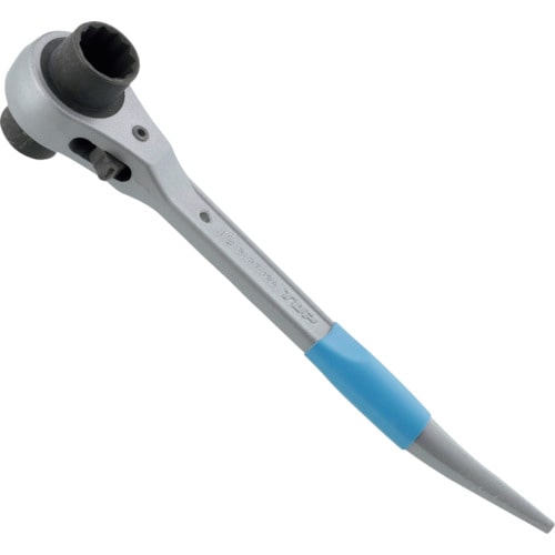 トラスコ中山 TOP アルミショートラチェットレンチ 17X19mm(ご注文単位1個)【直送品】