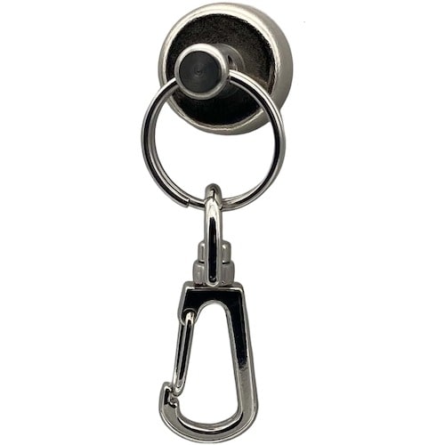 トラスコ中山 ラクテム 強力マグネットリング Φ20 ゴム・スプリングスナップ付（ご注文単位1個）【直送品】