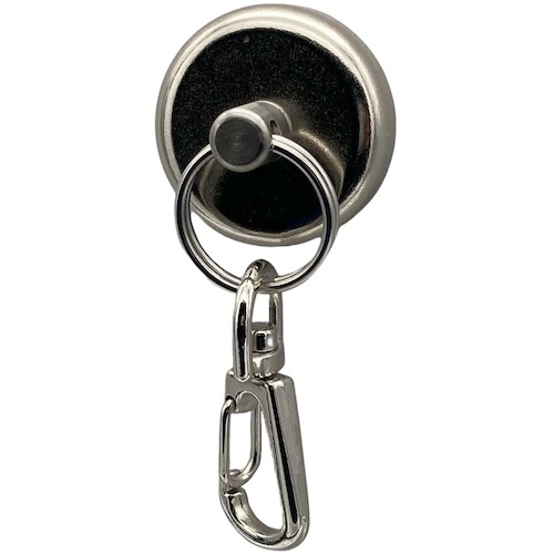 トラスコ中山 ラクテム 強力マグネットリング Φ32 ゴム・スプリングスナップ付（ご注文単位1個）【直送品】