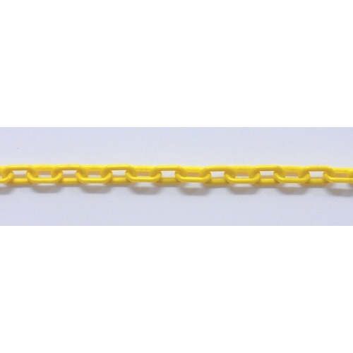 トラスコ中山 ニッサチェイン プラカラーリンク 10m巻 黄（ご注文単位1巻）【直送品】