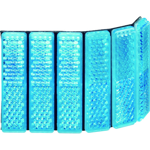 トラスコ中山 キャットアイ レフテープ 50mm×70mm 青 (1枚入)(ご注文単位1パック)【直送品】