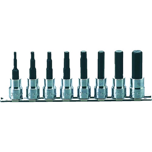 トラスコ中山 コーケン ヘックスビットソケットセット 差込角9.5mm 811-8297(ご注文単位1セット)【直送品】