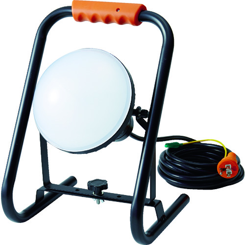 トラスコ中山 TRUSCO LED投光器 DELKURO スタンドタイプ 50W 10m アース付 2芯3芯両用タイプ(ご注文単位1台)【直送品】