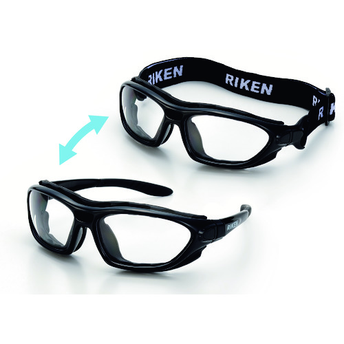 トラスコ中山 リケン 二眼型保護メガネ 225-9925(ご注文単位1個)【直送品】