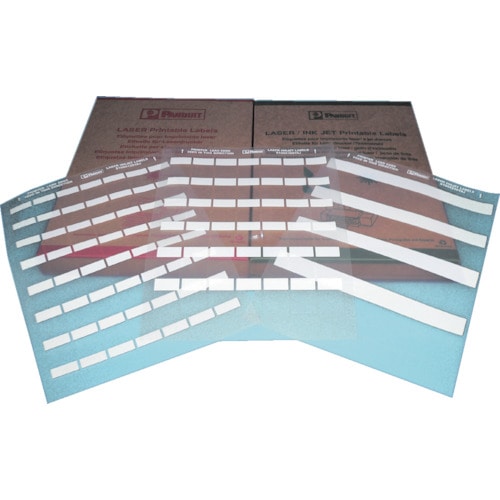 トラスコ中山 パンドウイット レーザープリンタ用セルフラミネートラベル ポリエステル 白 印字部縦12.7mmx横25.4mm 2500枚入り S100X150YAJ(ご注文単位1組)【直送品】