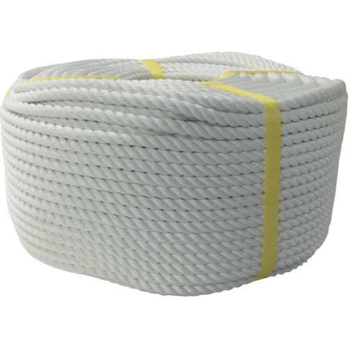 トラスコ中山 ユタカメイク ロープ ポリエステルロープ巻物 10φ×200m(ご注文単位1巻)【直送品】