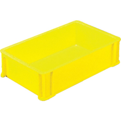 トラスコ中山 ヒシ S型コンテナ有効内寸407×242×105mm 黄（ご注文単位1個）【直送品】
