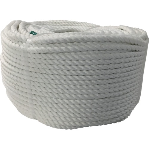 トラスコ中山 ユタカメイク ロープ ポリエステルロープ巻物 12φ×200m(ご注文単位1巻)【直送品】