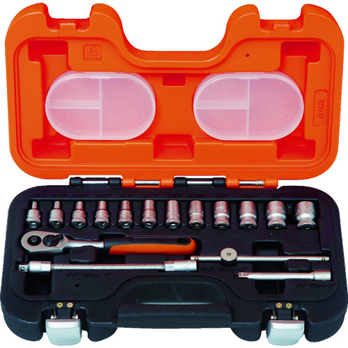 トラスコ中山 バーコ インチソケットセット 1/4 差込角6.35mm(ご注文単位1セット)【直送品】