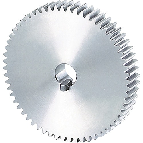 トラスコ中山 kg S45C平歯車 S1S40A-0608F モジュール1.0 圧力角20度(並歯) 歯数40 形状A1(ご注文単位1個)【直送品】