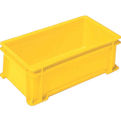 トラスコ中山 ヒシ S型コンテナ有効内寸504×252×173mm 黄(ご注文単位1個)【直送品】