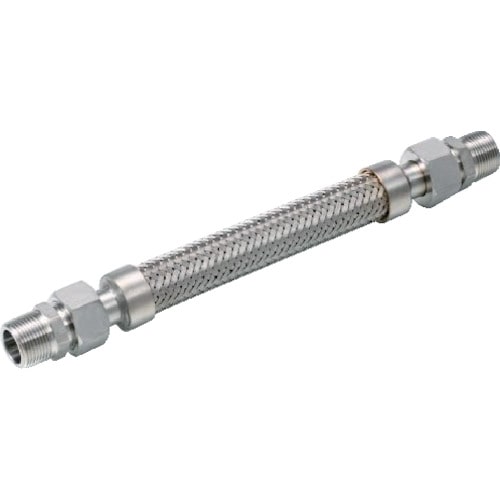 トラスコ中山 テクノフレックス 袋ナット・アダプター型フレキシブルホース S225T-15AX300L オスXオスアダプター304SS(ご注文単位1本)【直送品】