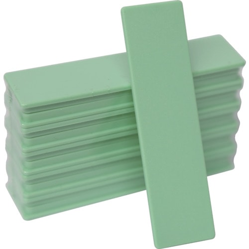 トラスコ中山 日本統計機 マグネット式片面名札22X82 10個入り緑（ご注文単位1パック）【直送品】