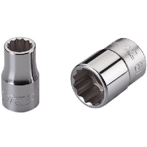 トラスコ中山 TOP ソケットレンチ用ソケット 差込角9.5mm 対辺6mm（ご注文単位1個）【直送品】