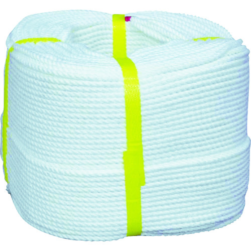 トラスコ中山 ユタカメイク ロープ ポリエステルロープ巻物 3φ×200m(ご注文単位1巻)【直送品】