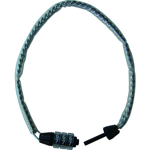 トラスコ中山 ニッサチェイン 3段フリーダイヤル錠 500mm (1個入)(ご注文単位1個)【直送品】