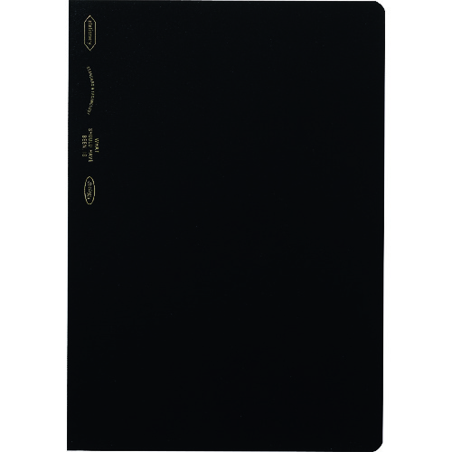 トラスコ中山 STALOGY 1/2イヤーノート A5ブラック(ご注文単位1冊)【直送品】