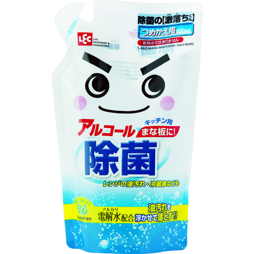 トラスコ中山 レック 除菌の激落ちくんつめかえ用300ml(ご注文単位1本)【直送品】