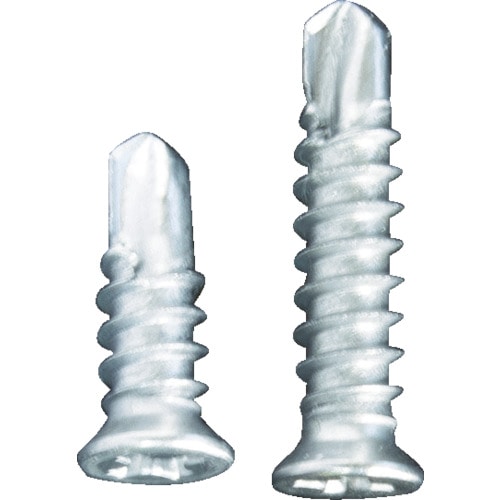 トラスコ中山 MIYAGAWA ドリルねじ皿小頭並目 ステン 4X40 15本入(ご注文単位1袋)【直送品】