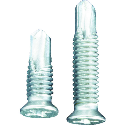 トラスコ中山 MIYAGAWA ドリルねじ皿小頭細目 ステン 4X10 33本入(ご注文単位1袋)【直送品】