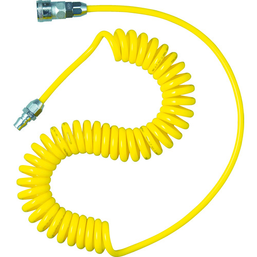 トラスコ中山 TRUSCO スパイラルホース カップリング付 使用範囲 4m(ご注文単位1本)【直送品】