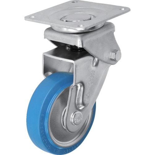 トラスコ中山 シシク 緩衝キャスター 自在 150径 スーパーソリッド車輪(ご注文単位1個)【直送品】