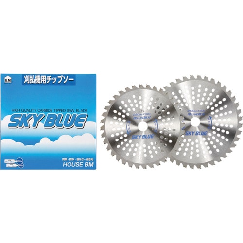 トラスコ中山 ハウスB.M 刈払チップソー「SKY BLUE」 335-8097(ご注文単位1枚)【直送品】