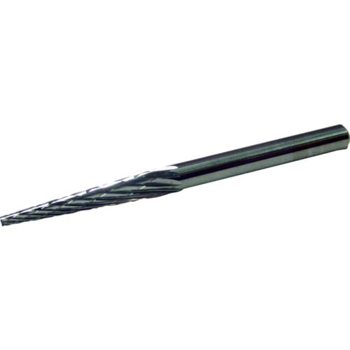 トラスコ中山 スーパー スーパー超硬バー オール超硬 円錐型(ダブルカット)角度:7° 刃径:3.0mm 軸径:3.0mm(ご注文単位1本)【直送品】