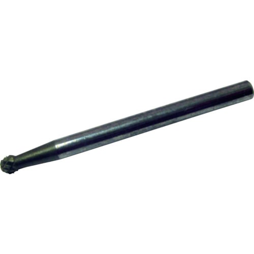 トラスコ中山 スーパー スーパー超硬バー オール超硬タイプ 球型(ダブルカット)刃径:3.0mm 刃長:2.5mm 軸径:3.0mm(ご注文単位1本)【直送品】