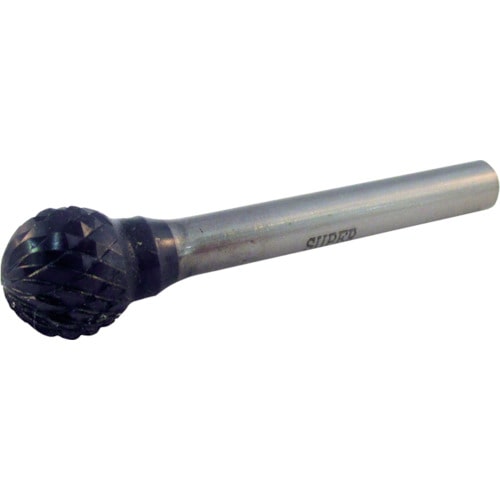 トラスコ中山 スーパー スーパー超硬バー 重切削用 ロー付タイプ 球型 刃径：12.7mm 軸径：6.0mm（ご注文単位1本）【直送品】