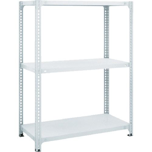 トラスコ中山 TRUSCO スチールラック SBL型抗菌塗装セミボルトレス軽量棚 W1500XD450XH1200 3段 W色(ご注文単位1台)【直送品】